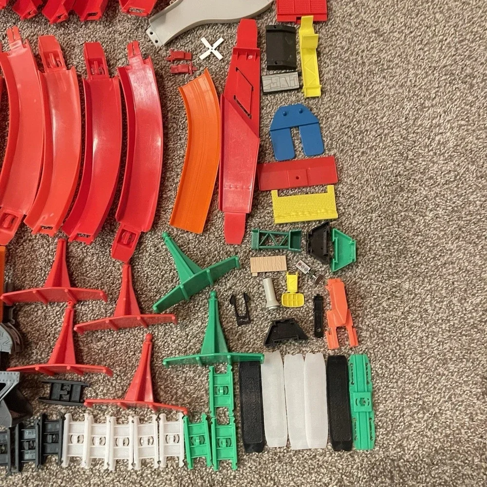 Hot Wheels Flame Track Lot Vintage 80s 90s  Connectors Shooters Track‎ Lot